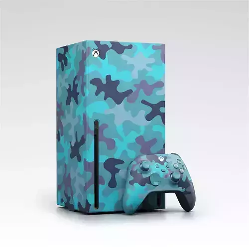 Xbox Series X Console Wrap and Controller Mineral Camo