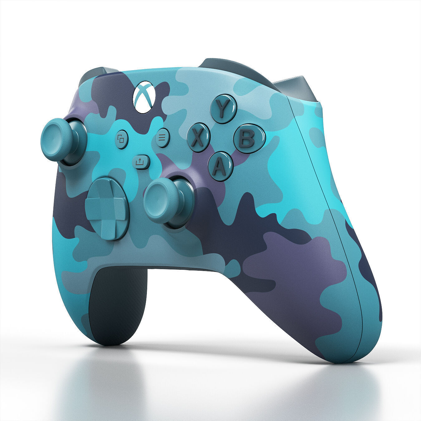 Xbox Series X Console Wrap and Controller Mineral Camo 3D model_7