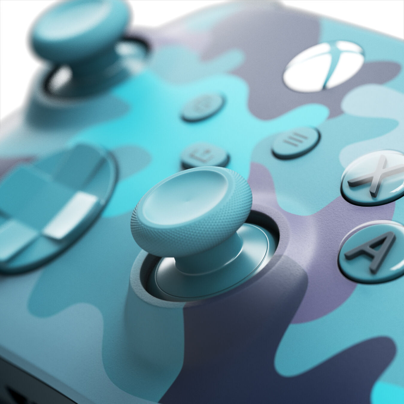 Xbox Series X Console Wrap and Controller Mineral Camo 3D model_10