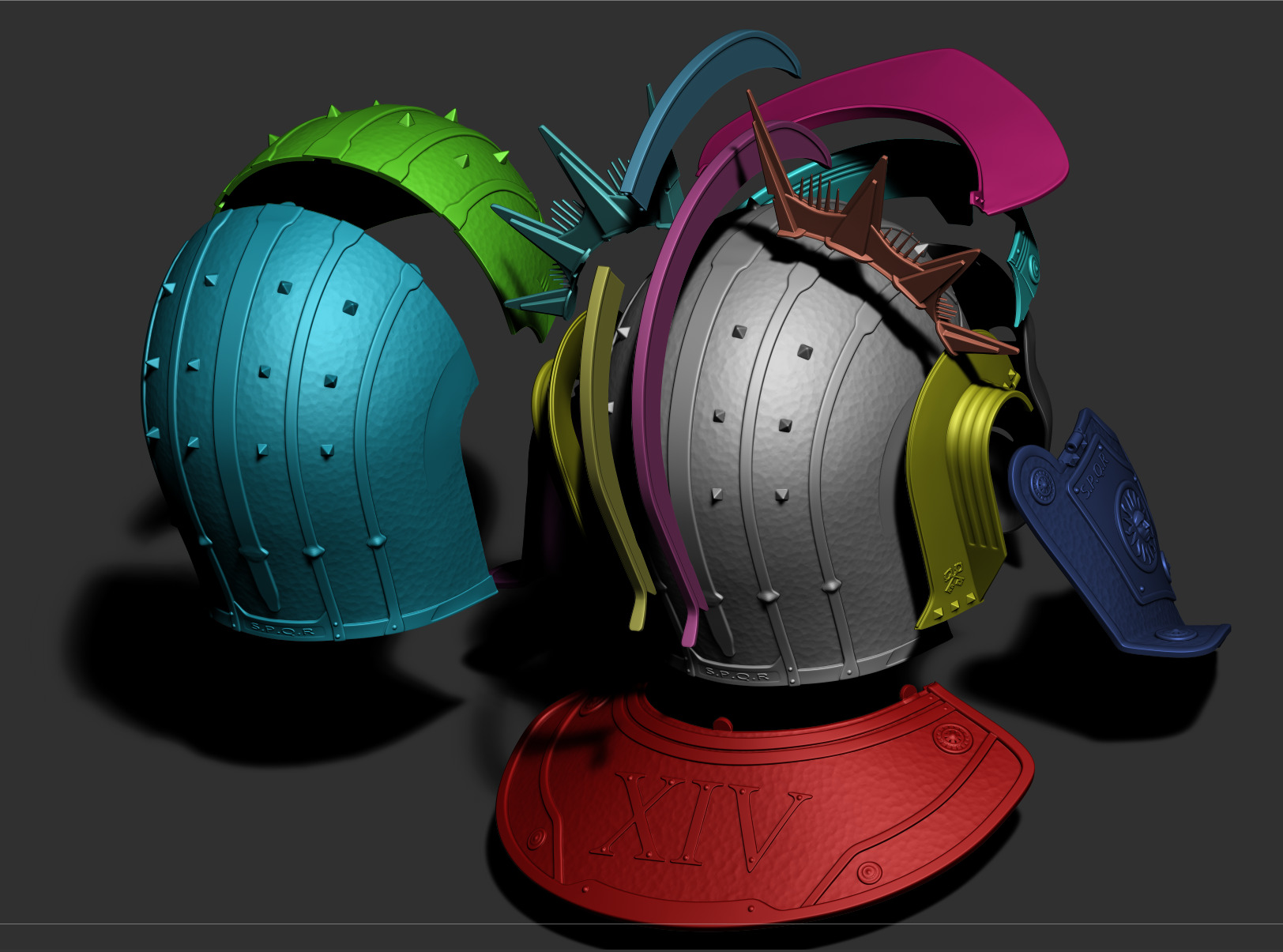 SOL INVICTUS - HELMET 3D print model_6