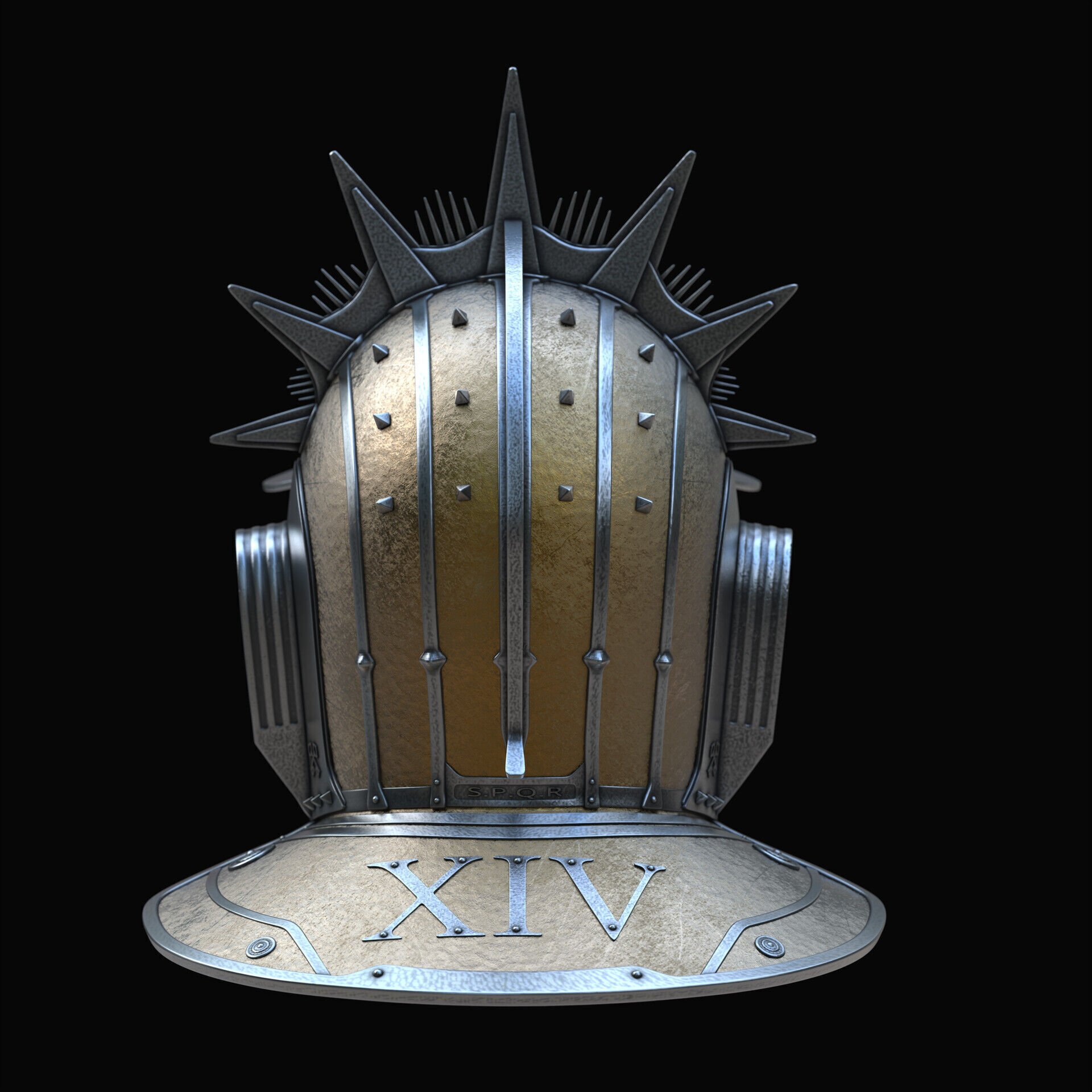 SOL INVICTUS - HELMET 3D print model_2
