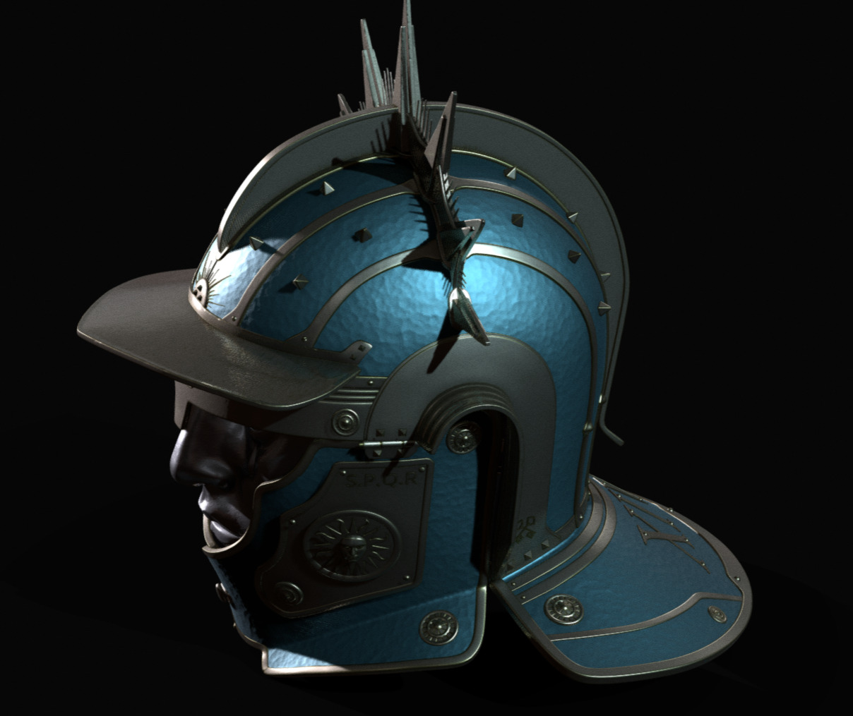 SOL INVICTUS - HELMET 3D print model_9