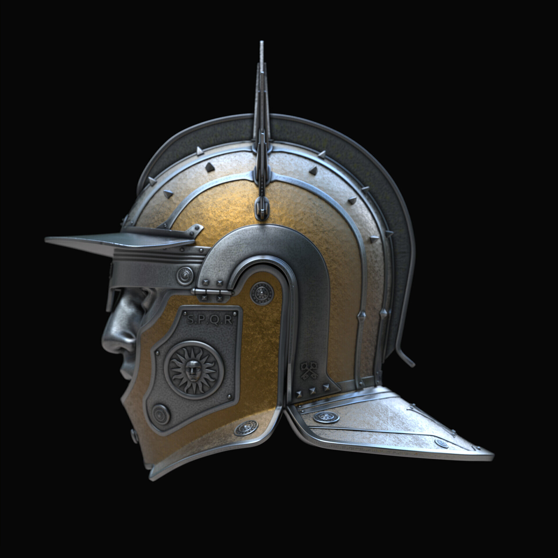 SOL INVICTUS - HELMET 3D print model_1