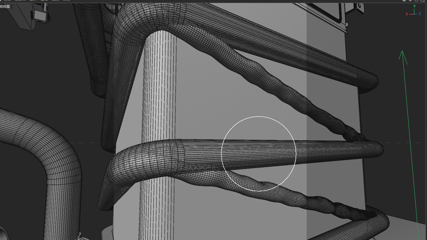 transparent cutaway  of a modern water heater Low-poly 3D model_2