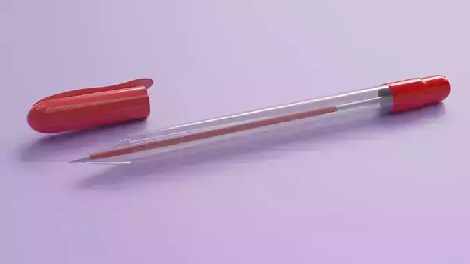 Red Pen 3D model