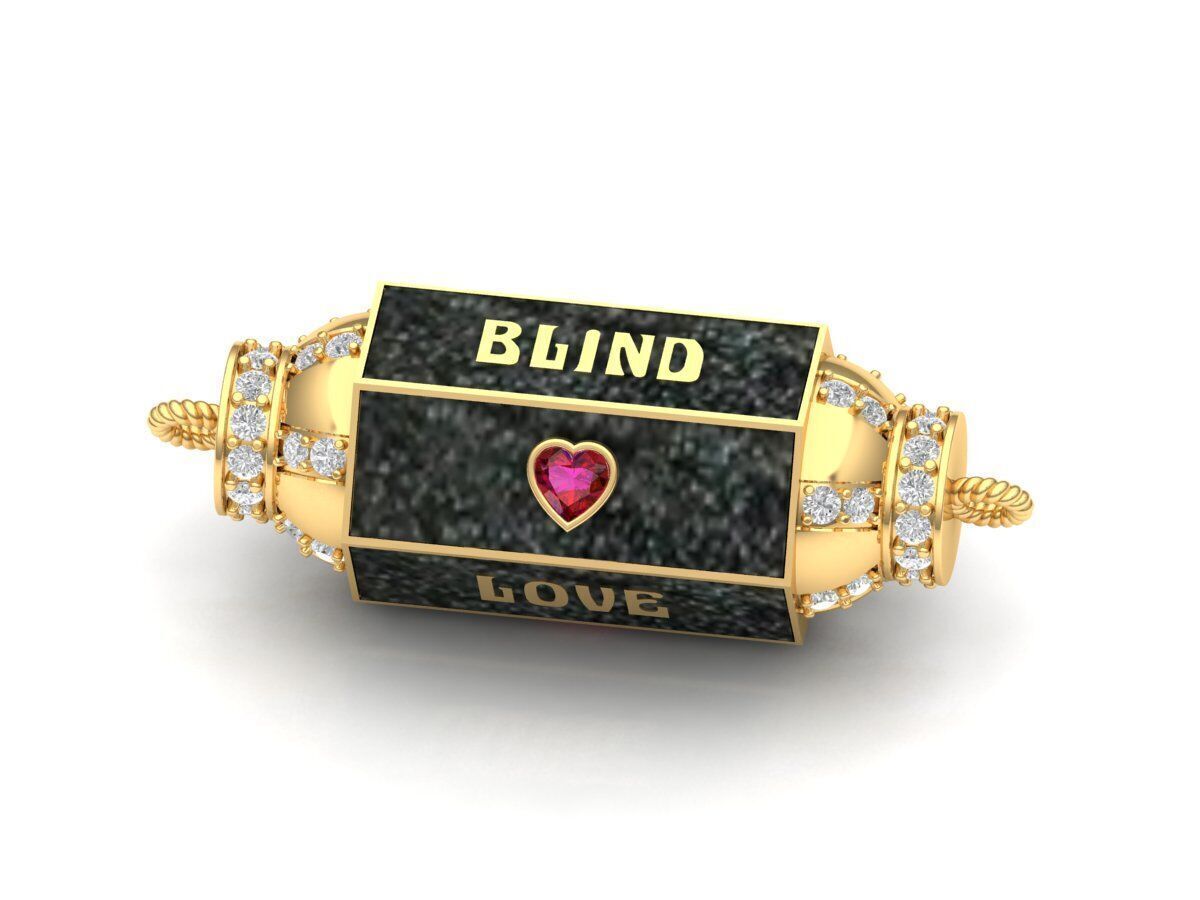 Love is Blind Box Locket 3D print model_4