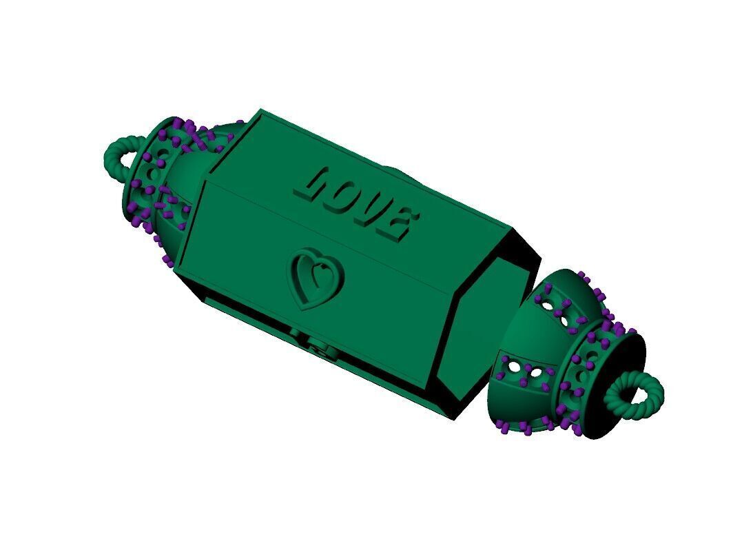 Love is Blind Box Locket 3D print model_7