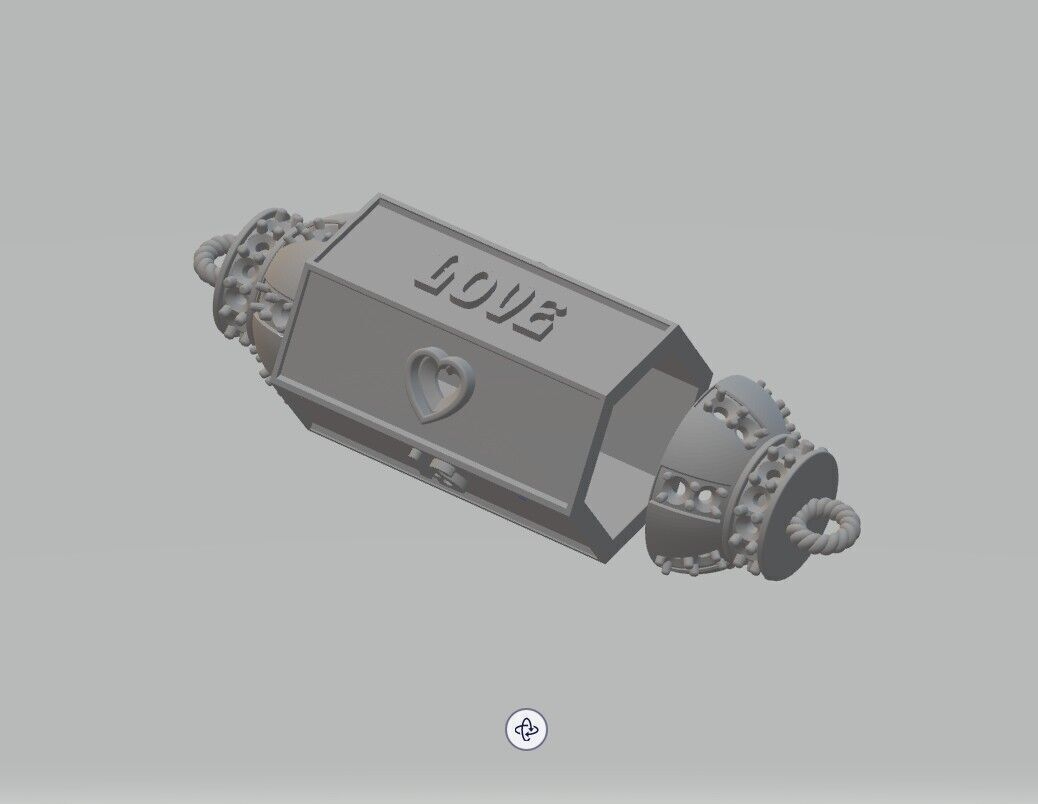 Love is Blind Box Locket 3D print model_9