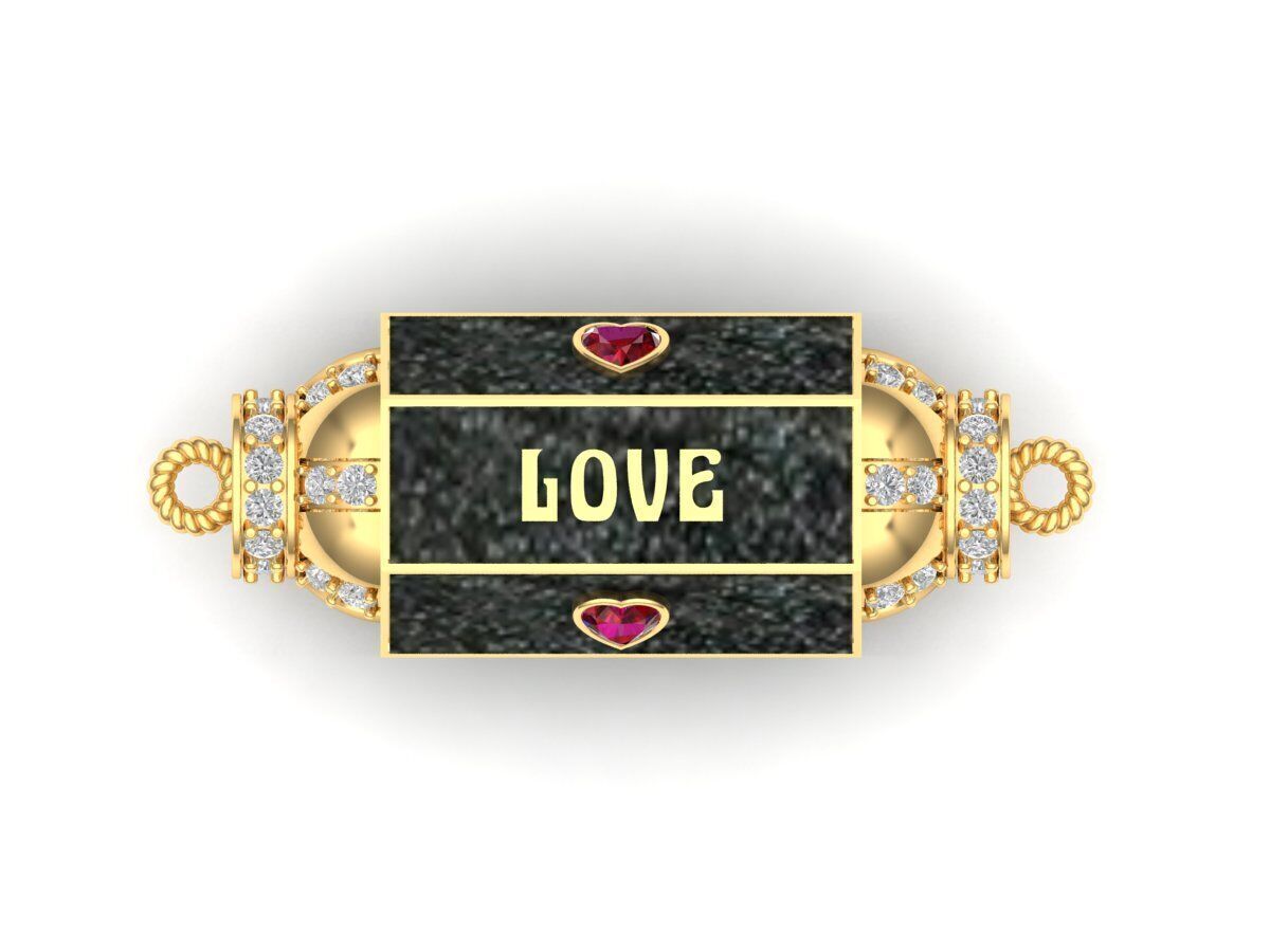 Love is Blind Box Locket 3D print model_1