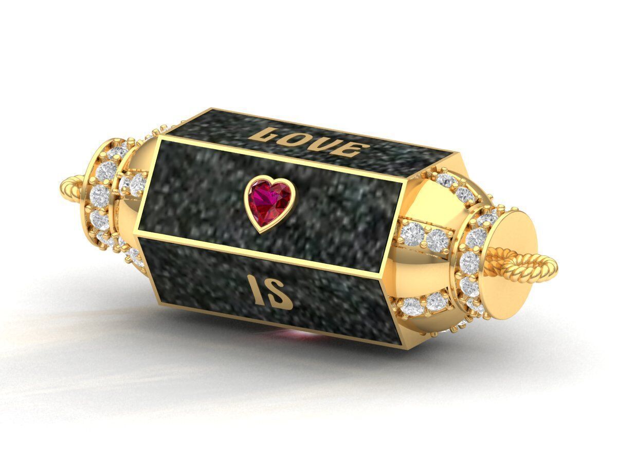 Love is Blind Box Locket 3D print model_2