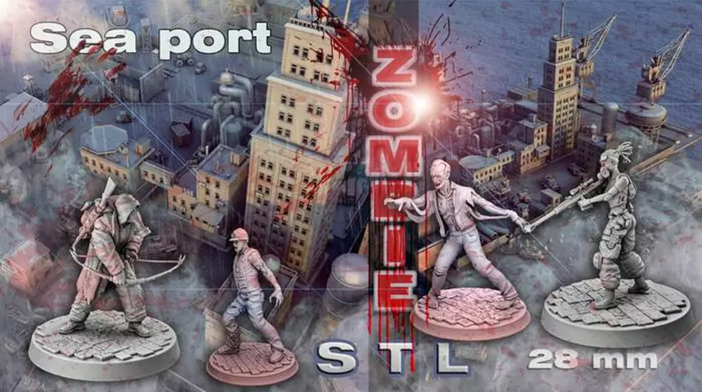 Sea port of the zombies 3D print model