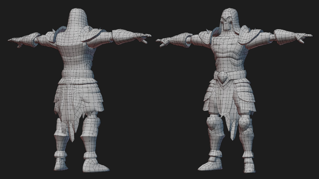 human skeleton Army Pack Low-poly 3D model_14