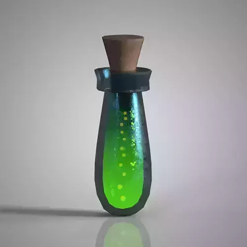 MagicMesh Potion of Poison Green variant Game Ready 3D asset