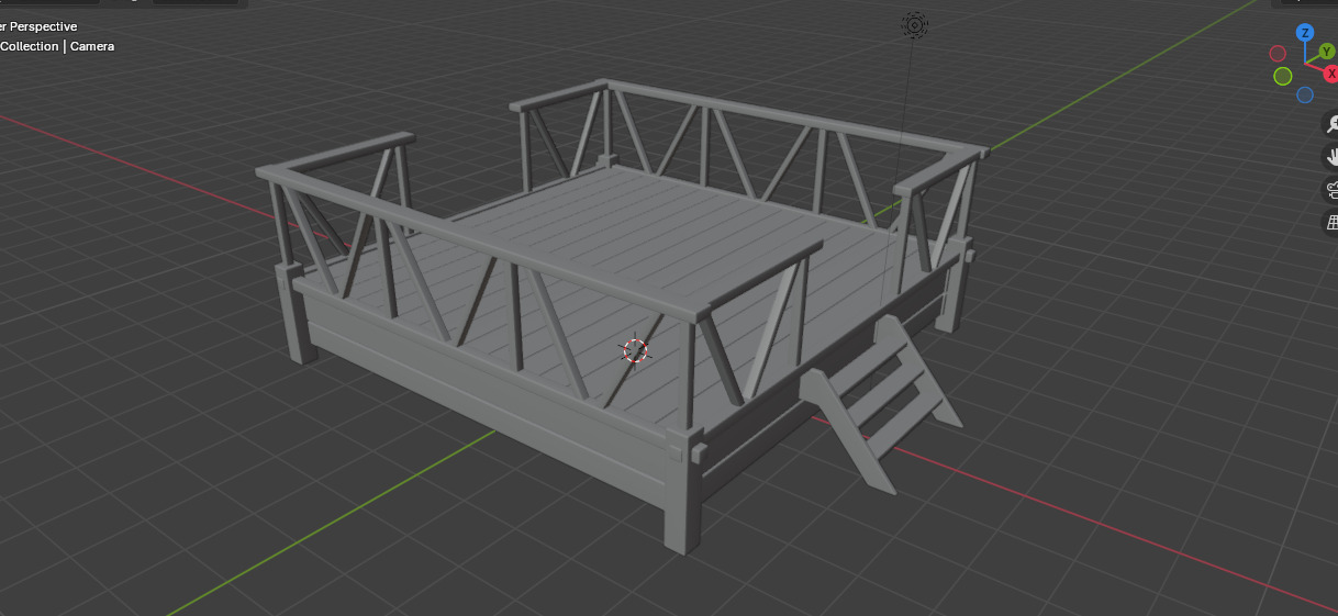 Wooden Terrace 3D model_14