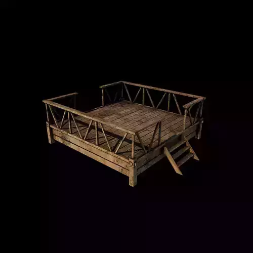 Wooden Terrace 3D model