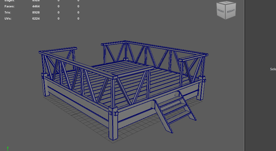 Wooden Terrace 3D model_11