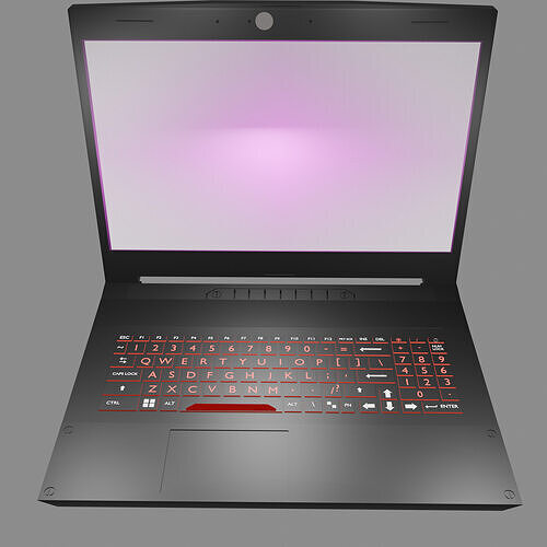 Gaming laptop 3D model