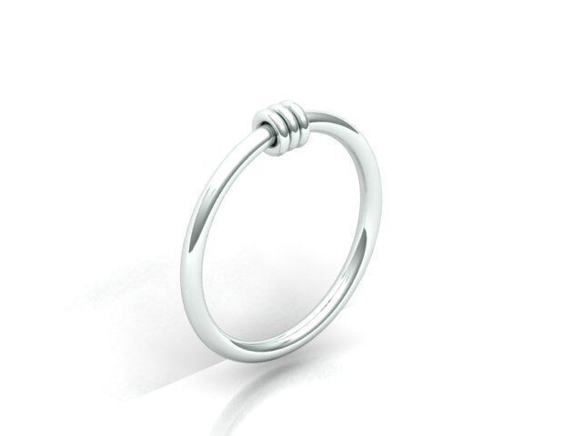 Band Ring  3D print model_3