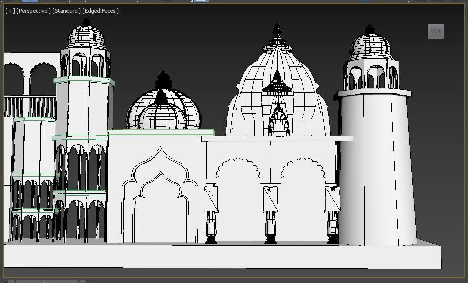 Entry Gate Facade 3D model_16