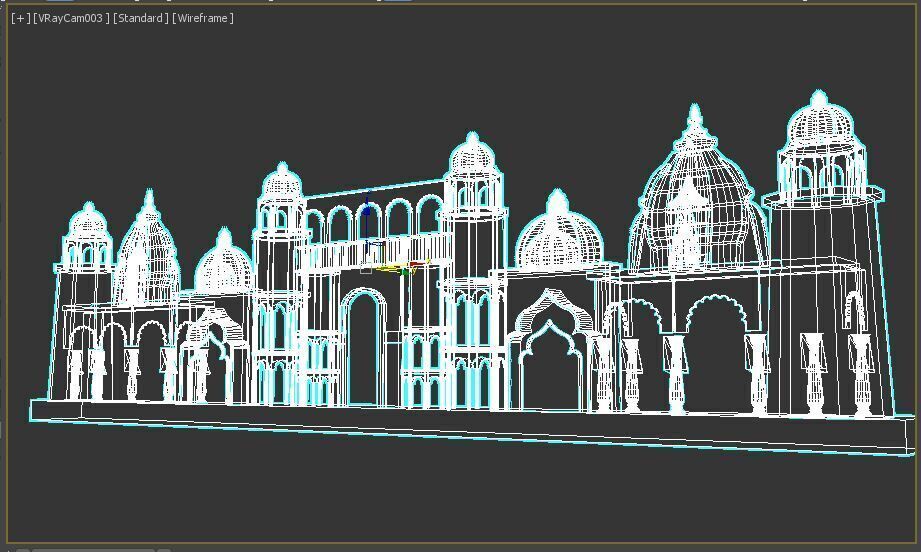 Entry Gate Facade 3D model_14