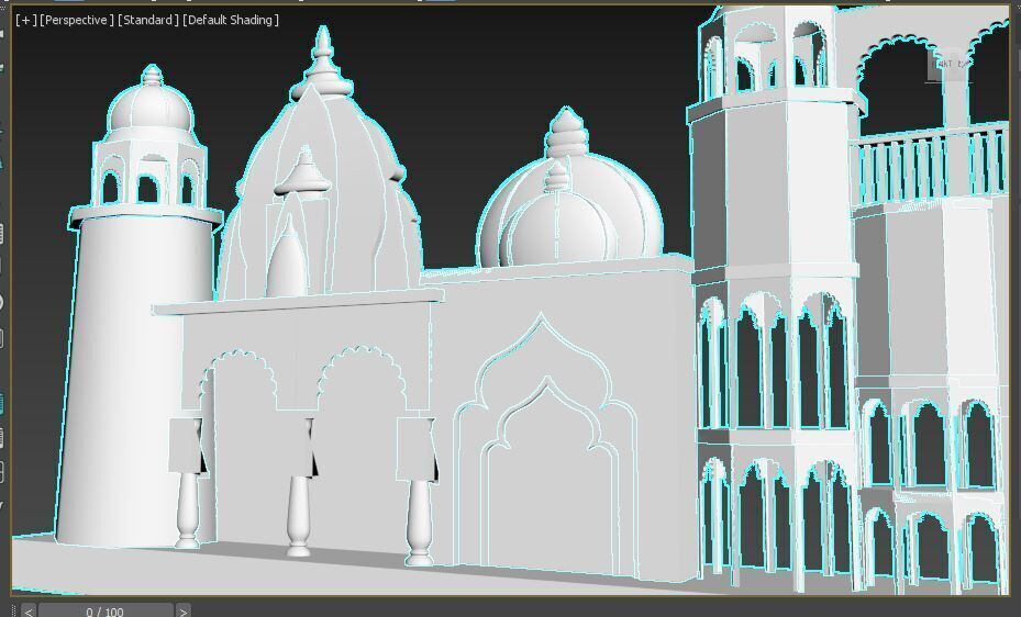 Entry Gate Facade 3D model_19