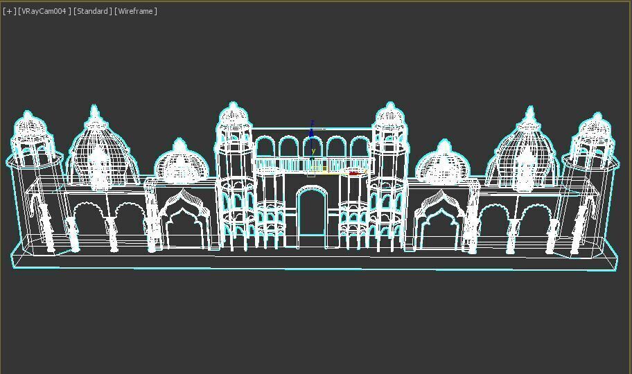 Entry Gate Facade 3D model_15