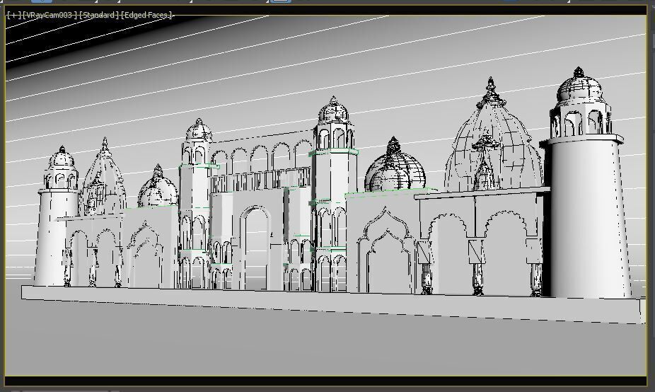 Entry Gate Facade 3D model_10