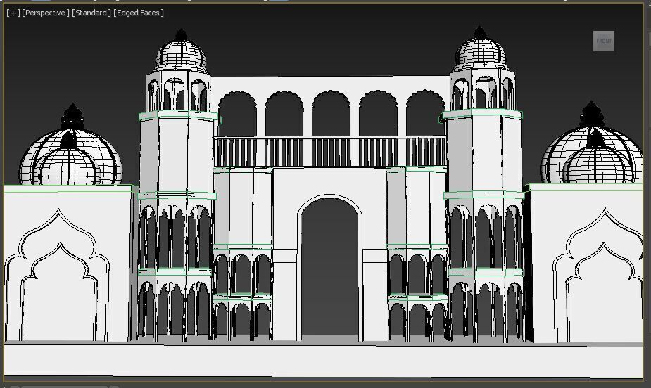 Entry Gate Facade 3D model_17