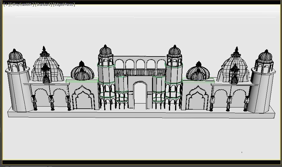 Entry Gate Facade 3D model_11