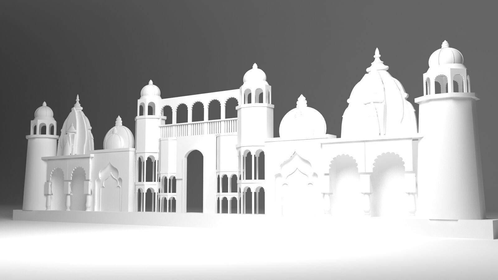 Entry Gate Facade 3D model_6