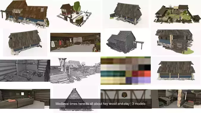 Medieval times here its all about hay wood and clay