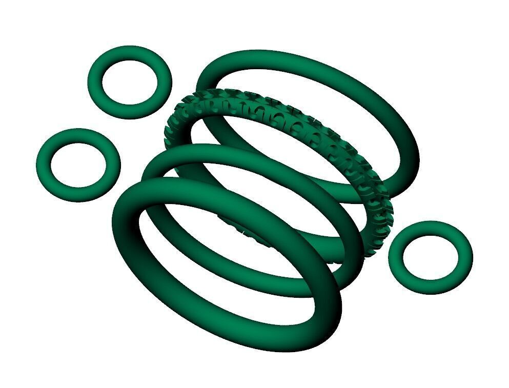 Diamond Pave Multi Layer Ring and Connector Ring 3D print model_8