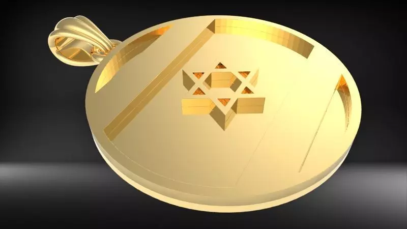 Israel Flag Pendant 3D print model