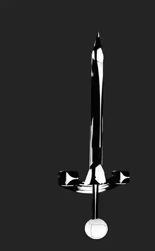 Epic Thunder blade  High-Quality Fantasy Sword 3D Model 3D model