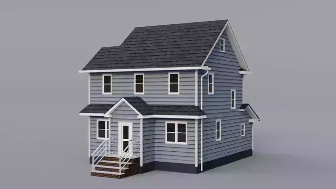 Low Poly House 27 Low-poly 3D model