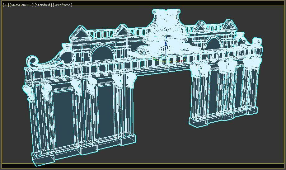 English Entry Gate 3D model_13