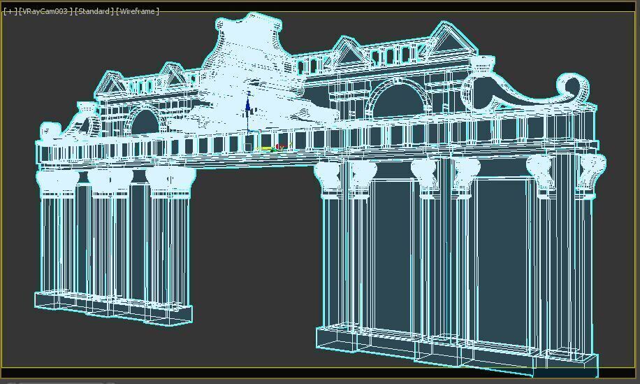 English Entry Gate 3D model_14