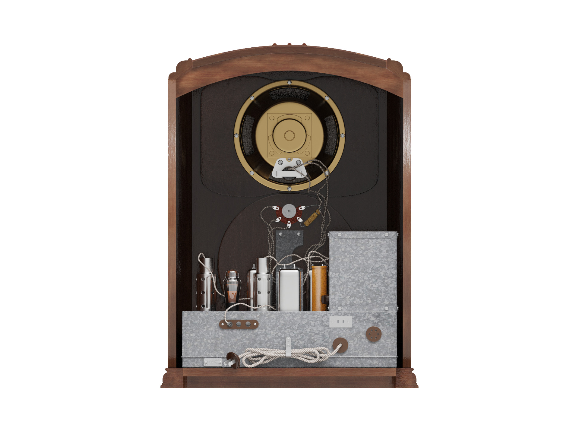 Zenith Walton Radio Model 7-J-232 3D model_3