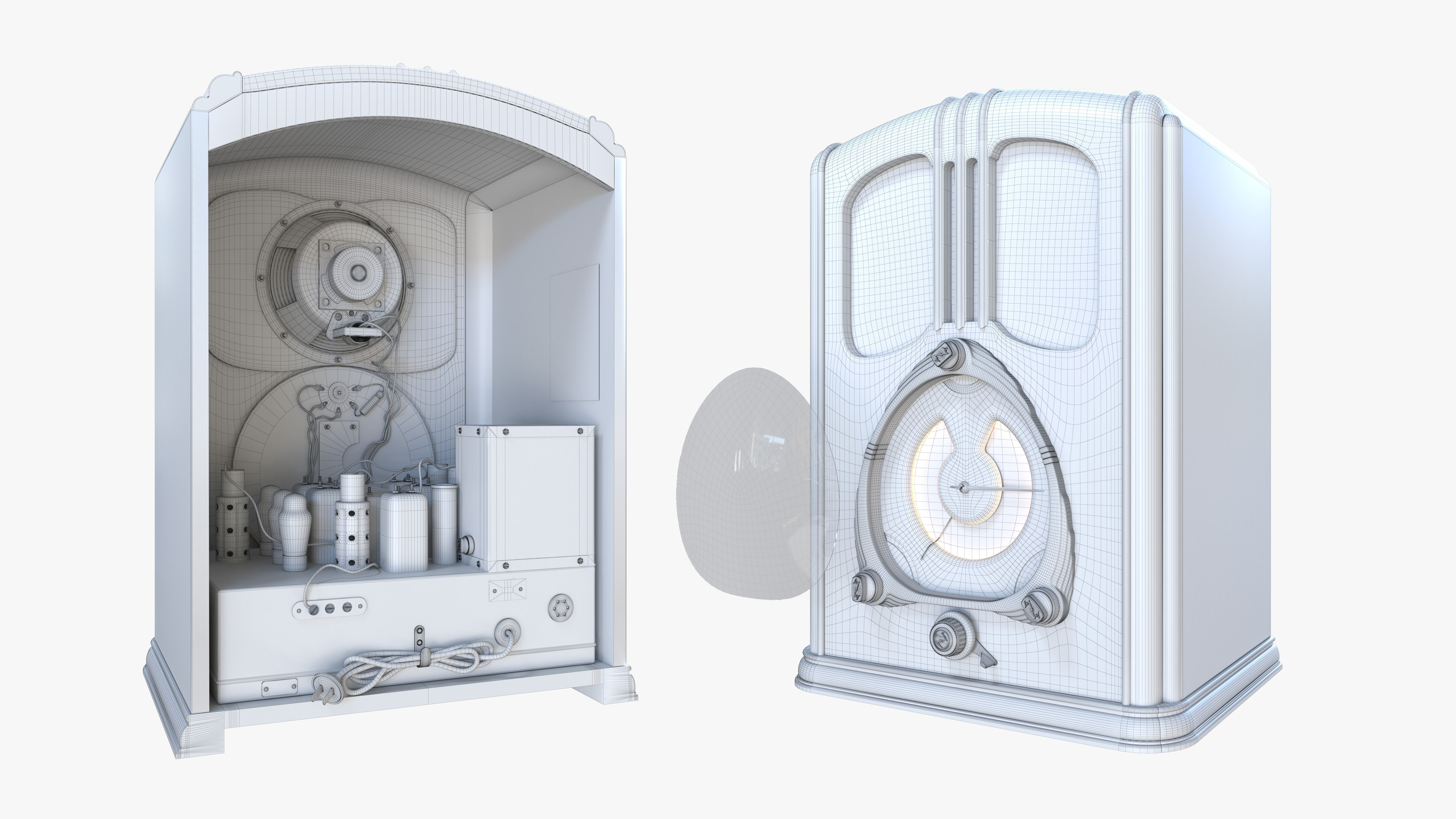 Zenith Walton Radio Model 7-J-232 3D model_11