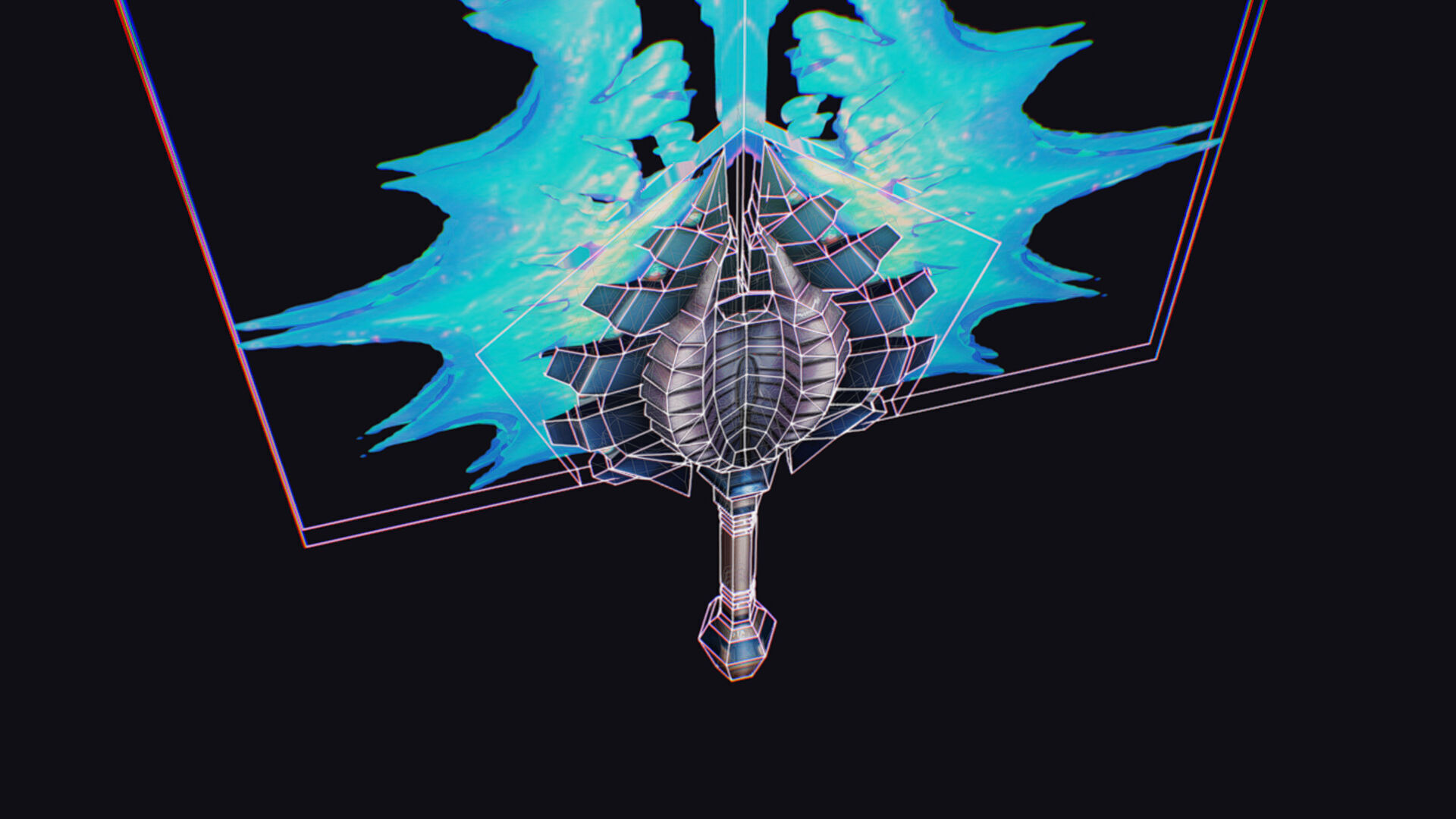 Sword Magical Cutting Fantasy Melee Dagger Iron Blade Saber Low-poly 3D model_15