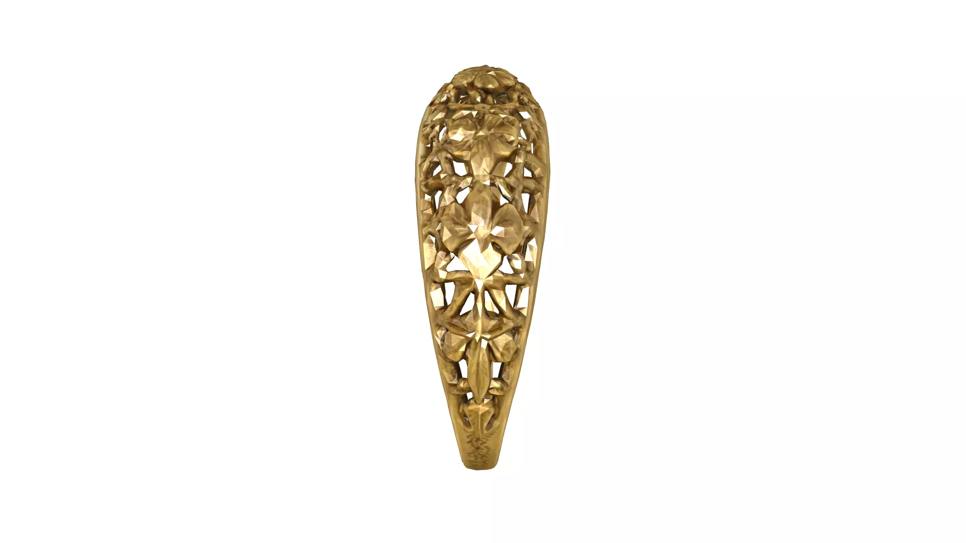 Floral ring 3D print model_0