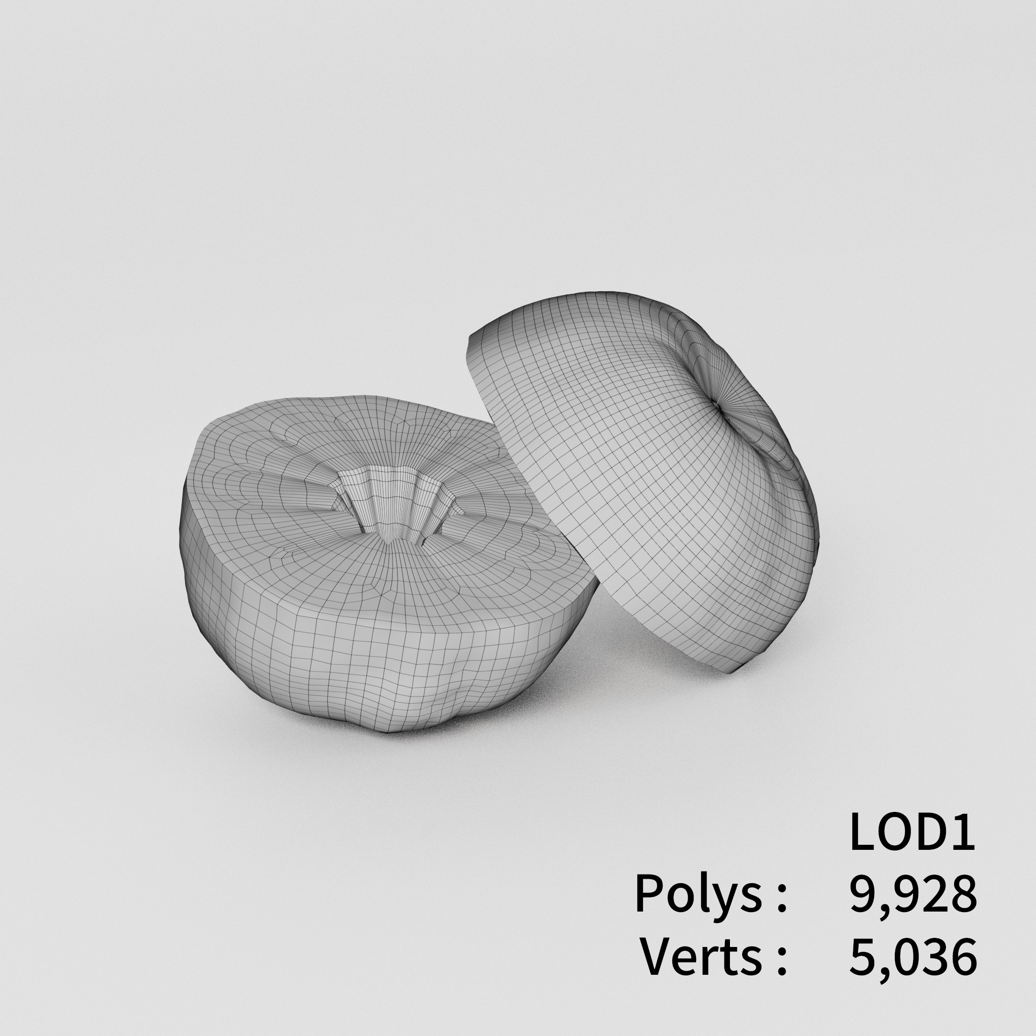 Orange 3D model Bundle Pack Low-poly 3D model_12