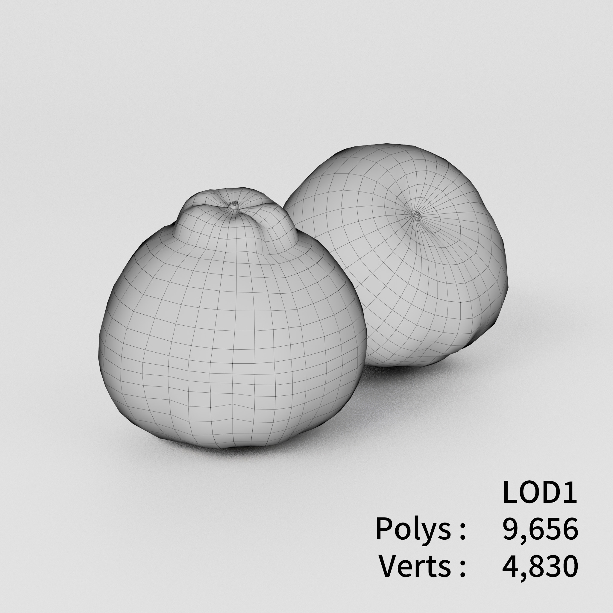 Orange 3D model Bundle Pack Low-poly 3D model_8