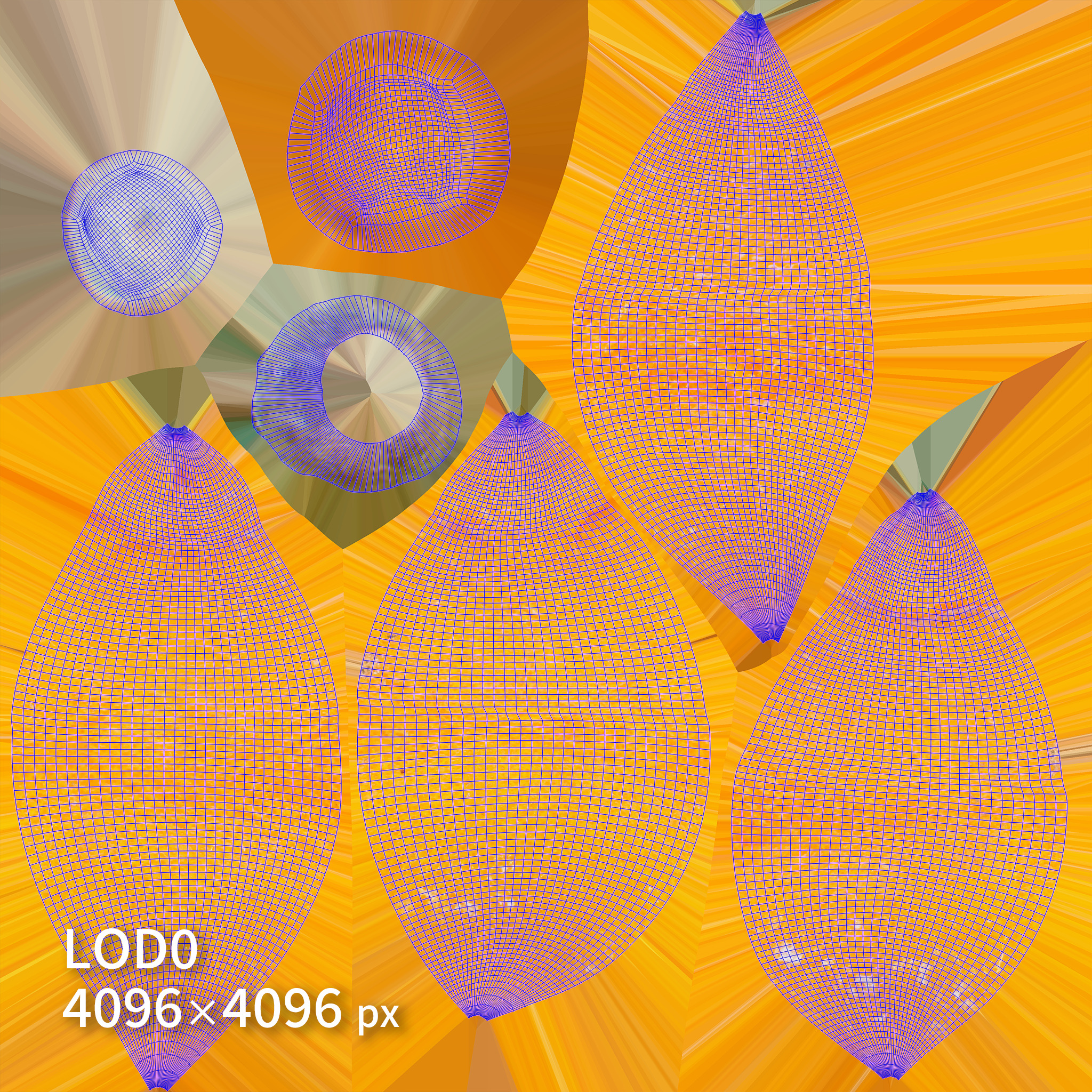 Orange 3D model Bundle Pack Low-poly 3D model_15