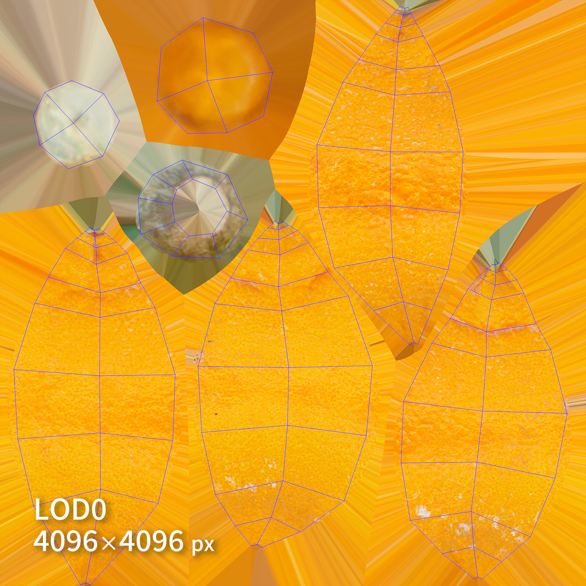 Orange 3D model Bundle Pack Low-poly 3D model_17