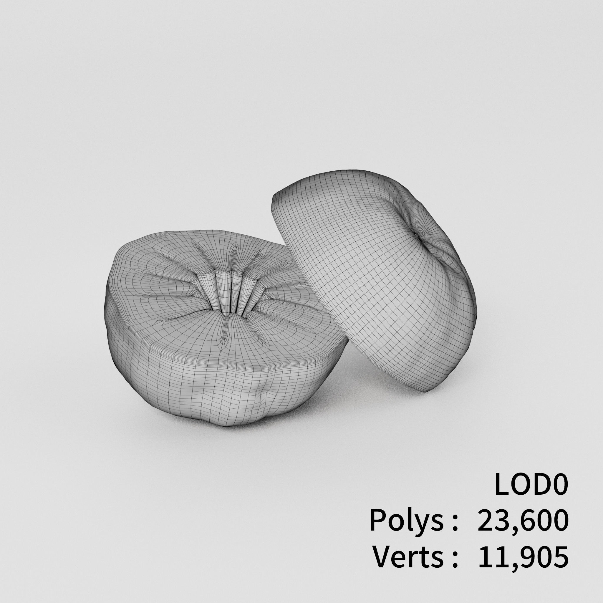 Orange 3D model Bundle Pack Low-poly 3D model_11