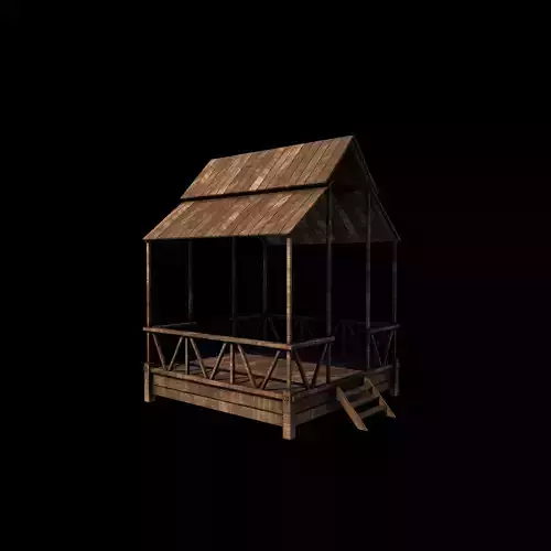Wooden Terrace 3D model