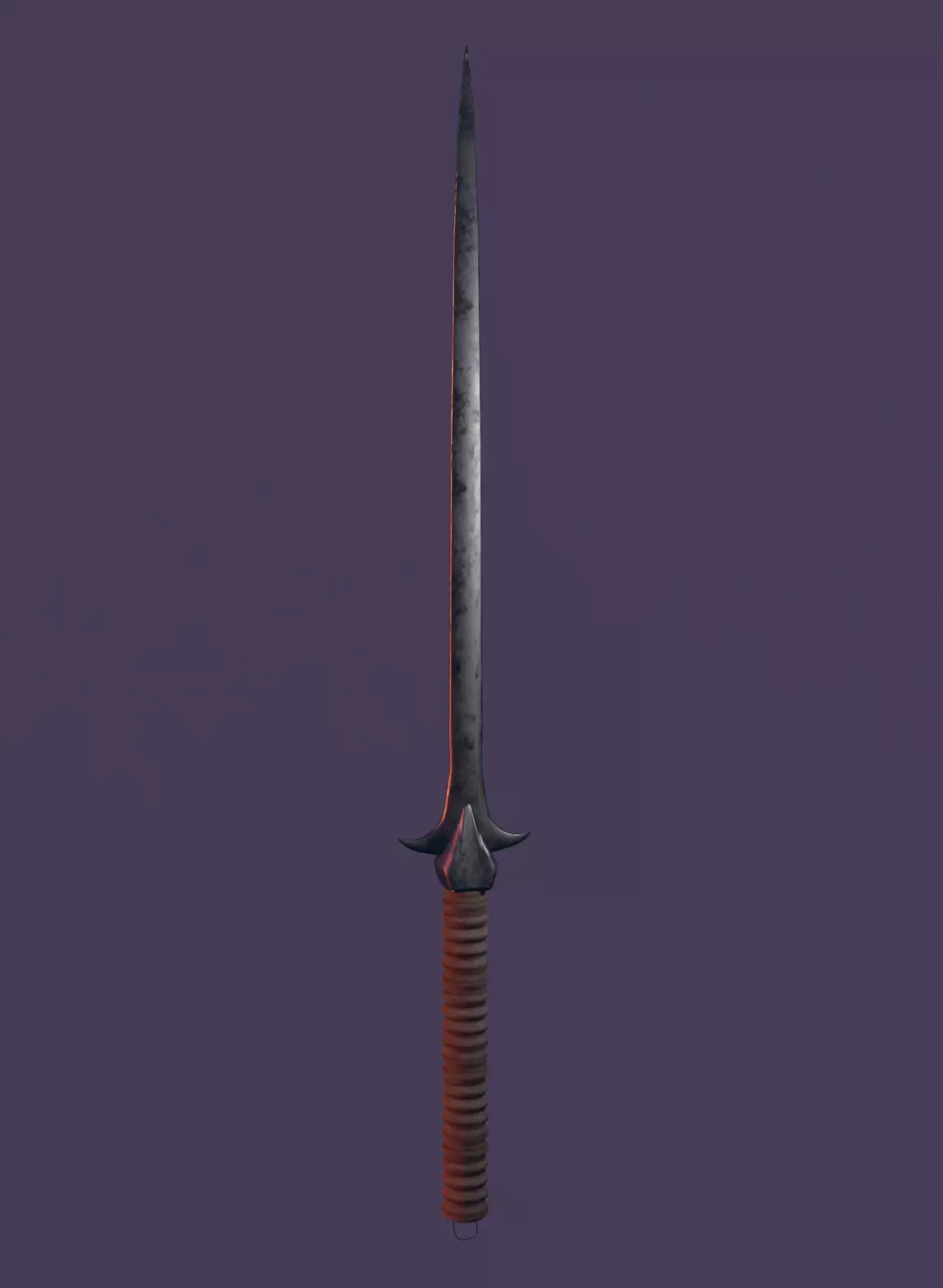 Average Steel Sword Free low-poly 3D model
