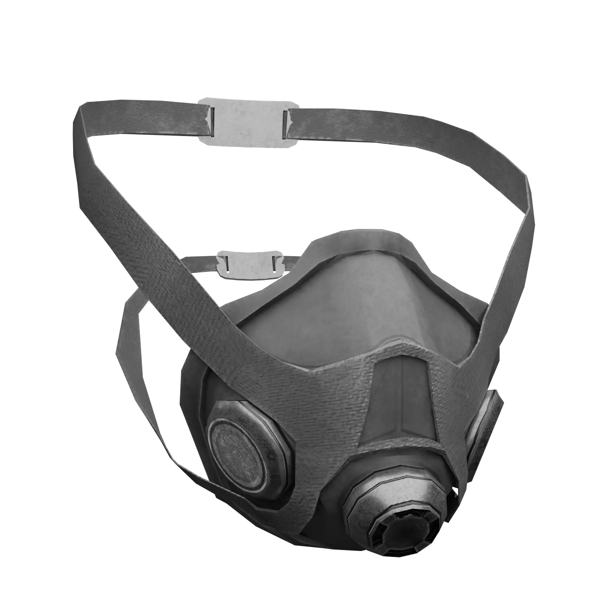 Game Ready Respirator Gas Mask Low-poly 3D model