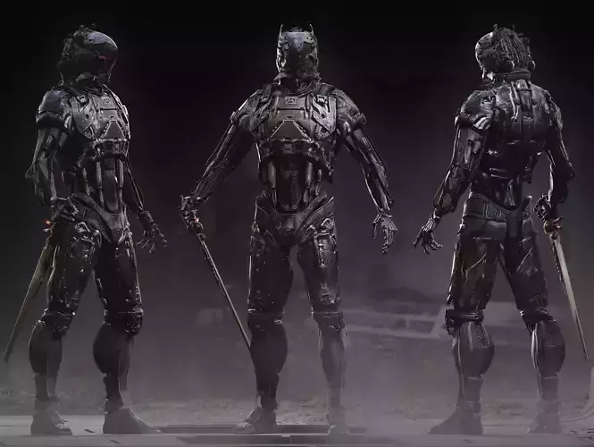 Sci Fi Destroyer Hunter Low-poly 3D model Sci Fi Destroyer Hunter Low-poly 3D model